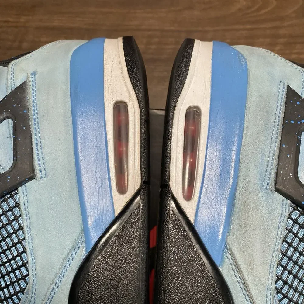 Men's Air Jordan 4 Retro Travis Scott Cactus Jack Blue Size 12 Shoe (308497-406)